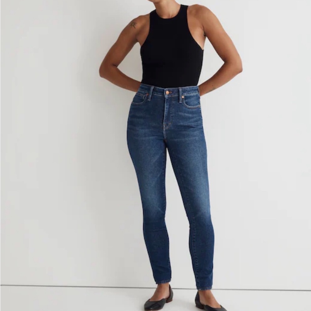 Madewell Curvy High-Rise Skinny Jeans – Blue Wash | Size 28 | Excellent